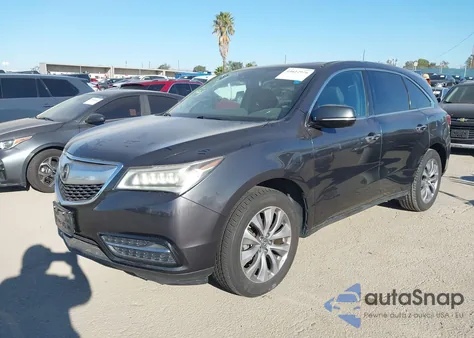 2014 Acura Mdx Technology Package from USA, damaged, VIN 5FRYD3H40EB005027